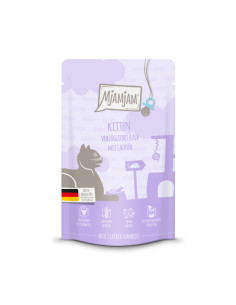 MJAMJAM KITTEN Cielęcina z olejem z łososia 125g saszeta...