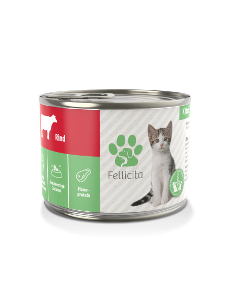 Fellicita Cat - Pure Beef - wołowina kitten 200g