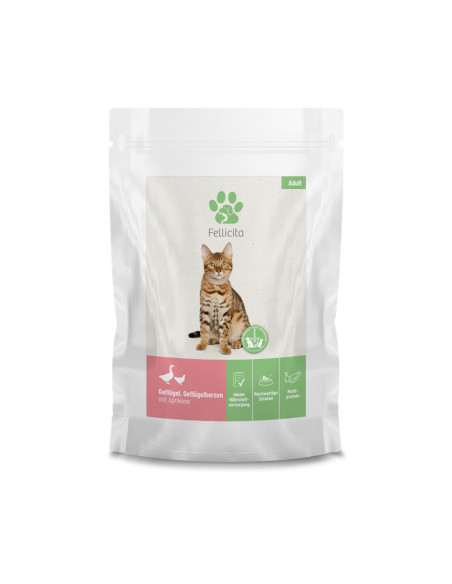 Fellicita Cat - Drób, serca, morela 6x95g