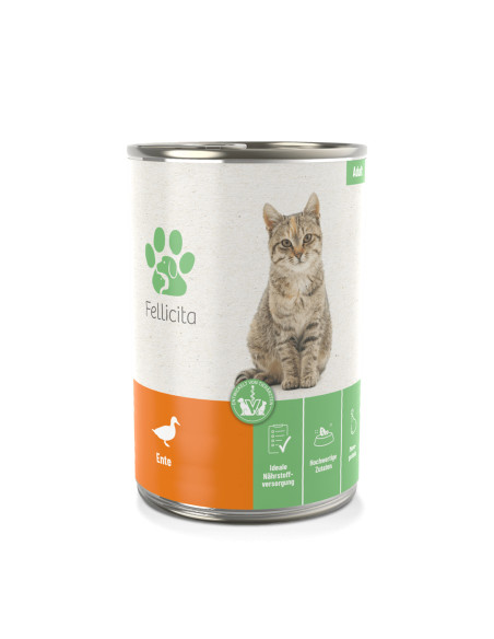 Fellicita Cat - Pure Duck - kaczka 4x400g