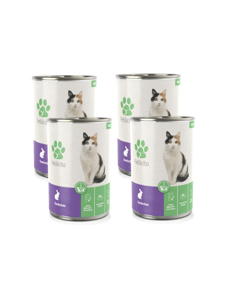 Fellicita Cat - Pure Kaninchen - królik 4x400g