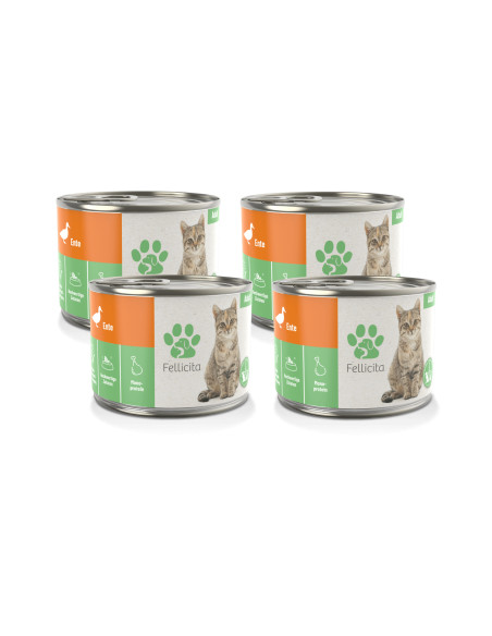 Fellicita Cat - Pure Duck - kaczka 4x200g