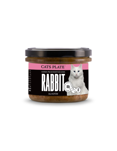 Cats Plate Rabbit - Królik, indyk 180g