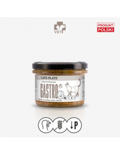 Cats Plate Vet Gastro - na trawienie dla kota 180g