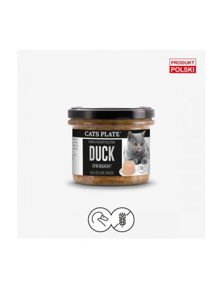 Cats Plate Duck mousse - mus z kaczki 100g