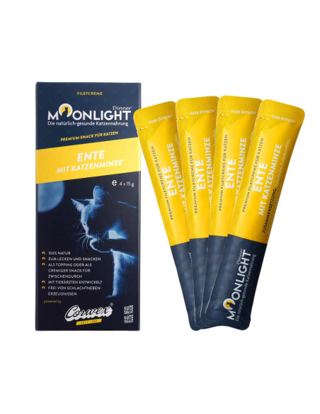 Moonlight Dinner Creme - kaczka z kocimiętką przysmaki 4x15g