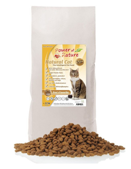 Power of nature Natural Cat Fee's Favorite - kurczak 12  kg